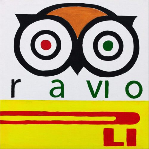 Ravioli-AcrylicOnCanvas-50x50cm-TechnoFood4-Michele Zanoni